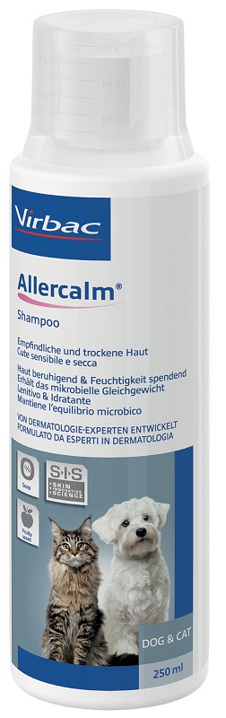 ALLERCALM SHAMPOO CUTE SENSIBILE E SECCA CANI E GATTI 250 ML - Magnumfarma.it