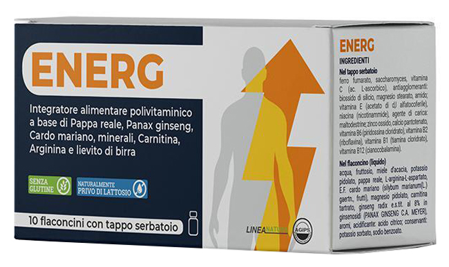 ENERG 10 FLACONCINI 10 ML CON TAPPO SERBATOIO - Magnumfarma.it