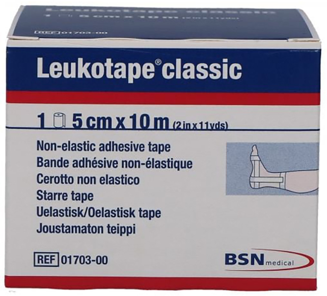 LEUKOTAPE BENDA ANELASTICA PER BENDAGGI FUNZIONALI 5X100 CM - Magnumfarma.it
