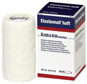 BENDA ELASTICA AUTOADESIVA ELASTOMULL HAFT BLU 8X400 CM - Magnumfarma.it