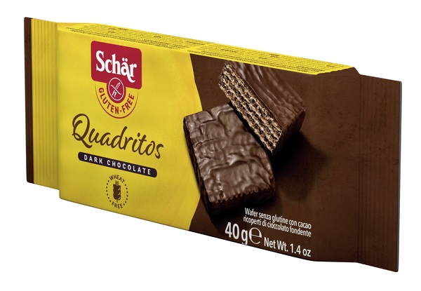 SCHAR QUADRITOS WAFER CON CACAO RICOPERTI DI CIOCCOLATO FONDENTE 40 G - Magnumfarma.it