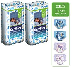 PANNOLINO HUGGIES DRYNITES GIRL PYJAMA PANTS 4/7 ANNI M 17/30KG 10 PEZZI - Magnumfarma.it