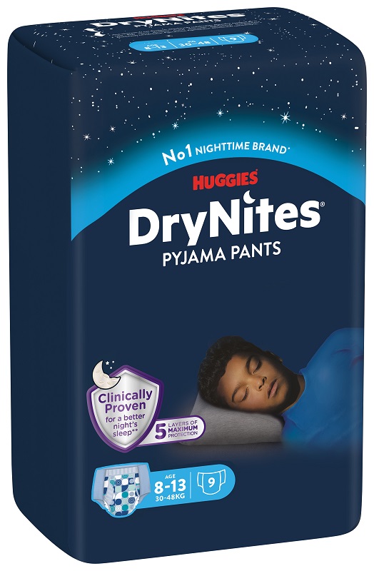 PANNOLINO HUGGIES DRYNITES 8/13 ANNI BOY L 30/48KG 9 PEZZI - Magnumfarma.it