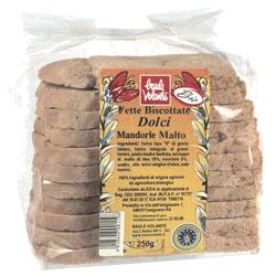 FETTE BISCOTTATE DOLCI MANDORLA MALTO 250 G - Magnumfarma.it