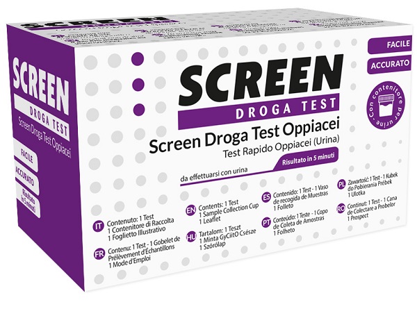 SCREEN DROGA TEST OPPIACEI TEST ANTIDROGA CON CONTENITORE URINA - Magnumfarma.it