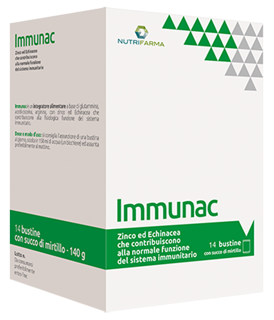 IMMUNAC 14 BUSTINE 10 G CON SUCCO DI MIRTILLO - Magnumfarma.it