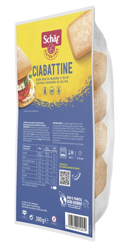 SCHAR CIABATTINA 200 G - Magnumfarma.it