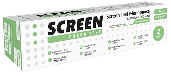 SCREEN TEST RAPIDO FSH/MENOPAUSA URINA 2 PEZZI - Magnumfarma.it