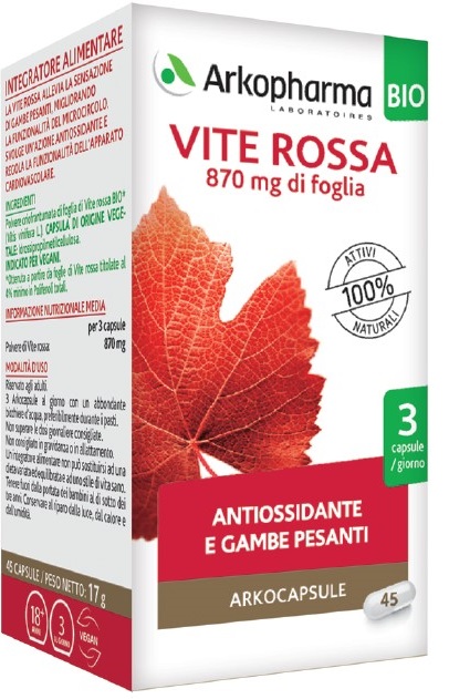 ARKO CAPSULE VITE ROSSA BIO 45 CAPSULE - Magnumfarma.it