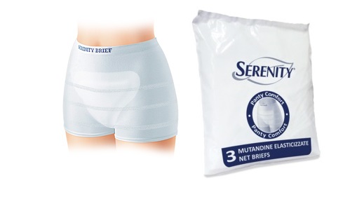 MUTANDINA A RETE PER INCONTINENZA SERENITY PANTY COMFORT M 3 PEZZI - Magnumfarma.it