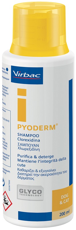 PYODERM SHAMPOO CLOREXIDINA PURIFICA E DETERGE CANE E GATTO 200 ML - Magnumfarma.it