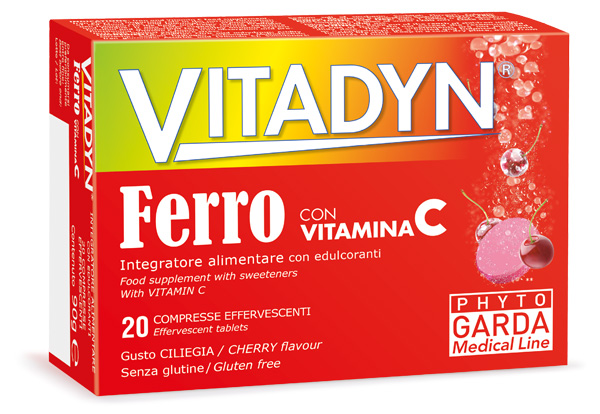 VITADYN FERRO + VITAMINA C 20 COMPRESSE EFFERVESCENTI - Magnumfarma.it
