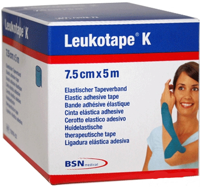 BENDA ADESIVA LEUKOTAPE K PER TAPING FISIOTERAPICO LARGHEZZA 7,5 CM LUNGHEZZA 5 M COLOR ROSSO IN ROTOLO - Magnumfarma.it