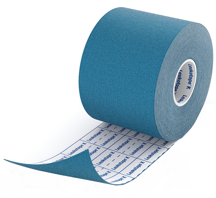 BENDA ADESIVA LEUKOTAPE K PER TAPING FISIOTERAPICO LARGHEZZA 5 CM LUNGHEZZA 5 M COLORE BLU IN ROTOLO - Magnumfarma.it