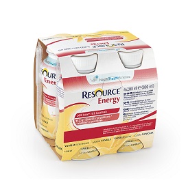 RESOURCE ENERGY VANIGLIA 4 BOTTIGLIE 200 ML NUOVO PACKAGING - Magnumfarma.it