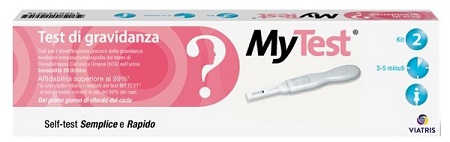 TEST DI GRAVIDANZA RAPIDO HCG MYTEST 2 PEZZI - Magnumfarma.it