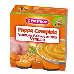 PLASMON OMOGENEIZZATO PAPPE VITELLO/VERDURA/RISO 190 G X 2 PEZZI - Magnumfarma.it