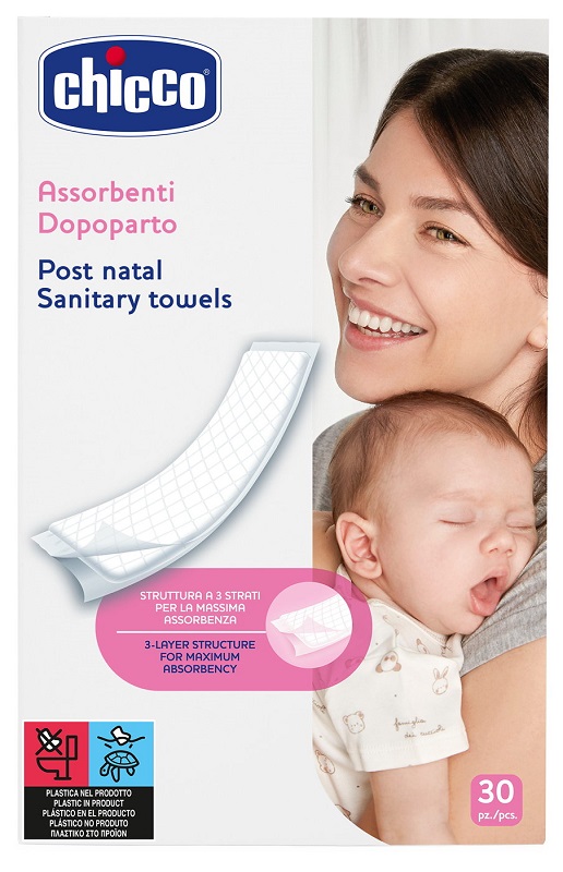 CHICCO ASSORBENTI PROTECTION POSTPARTO 30 PEZZI - Magnumfarma.it