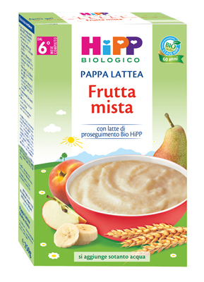 HIPP BIO PAPPA LATTEA FRUTTA MISTA 250 G - Magnumfarma.it