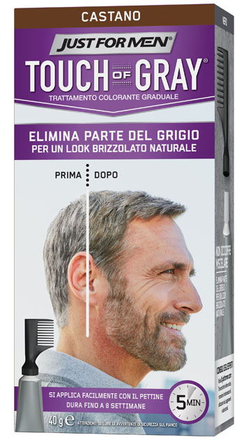JUST FOR MEN TOUCH OF GRAY CASTANO 40 G - Magnumfarma.it