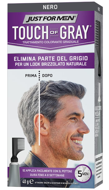JUST FOR MEN TOUCH OF GRAY NERO 40 G - Magnumfarma.it