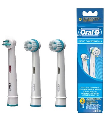 ORALB ORTHO CARE ESSENTIALS TESTINE SPAZZOLINO ELETTRICO APPARECCHIO ORTODONTICO 3 PEZZI - Magnumfarma.it