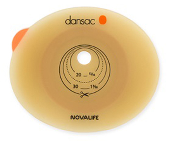 PLACCA PER COLO ILEO ED UROSTOMIA DANSAC NOVALIFE2 70MM RITAAGLIABILE 10-62 - Magnumfarma.it