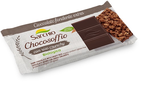 CHOCOSOFFIO BARRETTA CIOCCOLATO FONDENTE EXTRA E RISO CROCCANTE 25 G - Magnumfarma.it