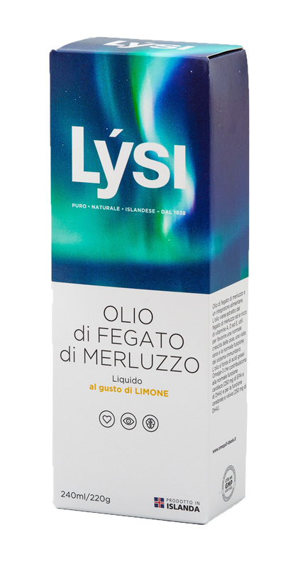 LYSI OLIO FEGATO MERLUZZO LIMONE 240 ML - Magnumfarma.it