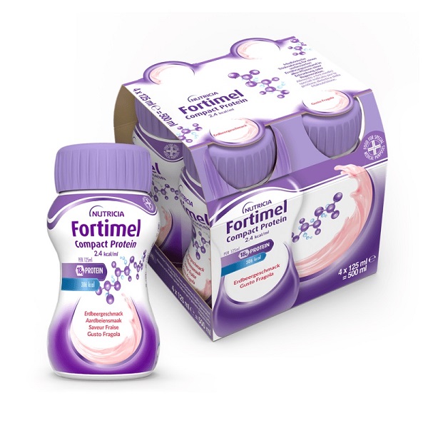 FORTIMEL COMPACT PROTEIN FRAGOLA 4 BOTTIGLIE 125 ML - Magnumfarma.it