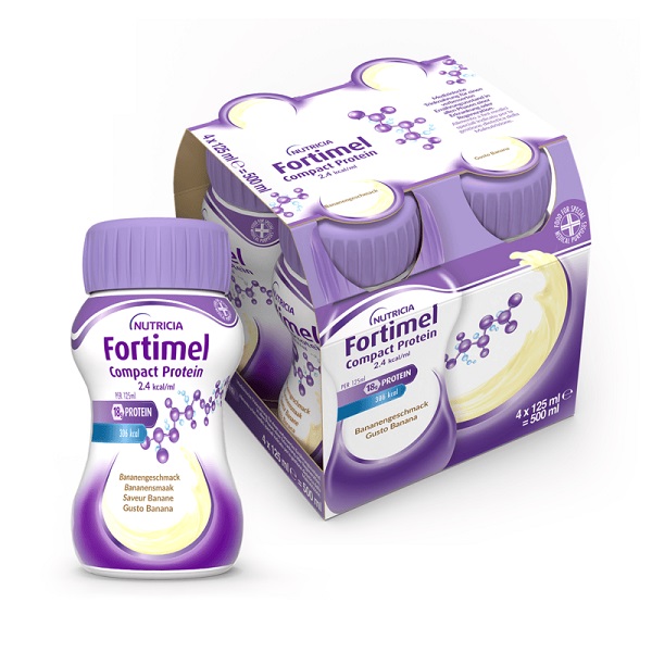 FORTIMEL COMPACT PROTEIN BANANA 4 BOTTIGLIE 125 ML - Magnumfarma.it