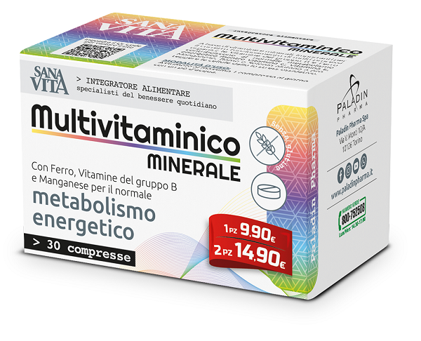 SANAVITA MULTIVITAMINICO MINERALE 30 COMPRESSE - Magnumfarma.it