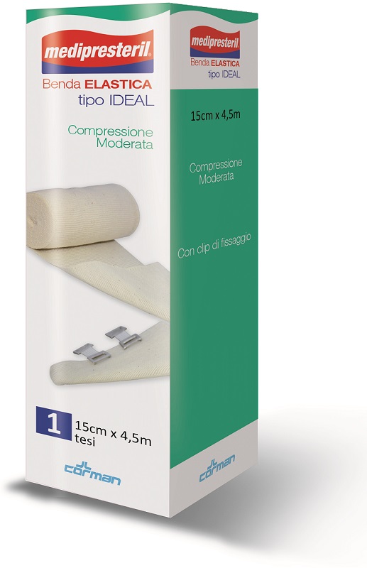 BENDA ELASTICA MEDIPRESTERIL IDEAL CM15X45MT - Magnumfarma.it