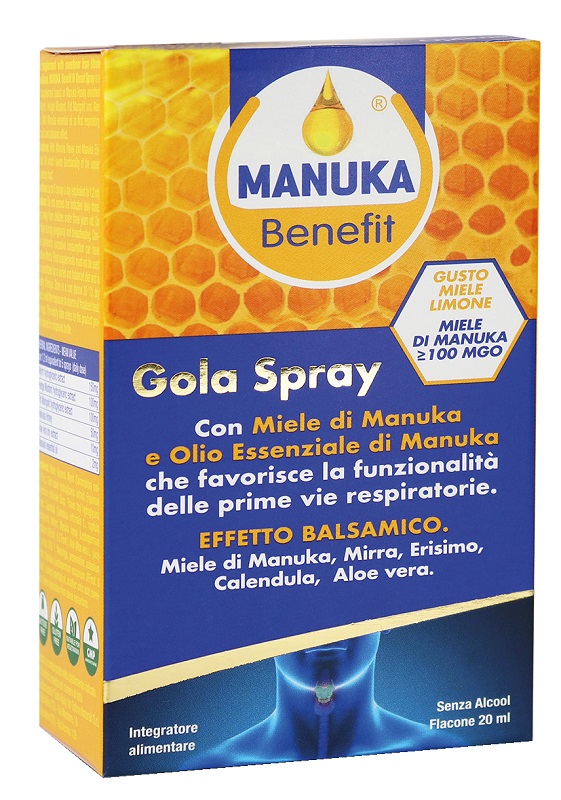 MANUKA BENEFIT GOLA SPRAY 20 ML - Magnumfarma.it