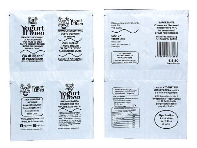 YOGURT LINEA FERMENTI LIOFILIZZATI 4 BUSTINE DA 6,5 G - Magnumfarma.it