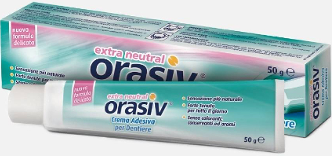 ORASIV EXTRA CREMA NEUTRAL ADESIVA PER PROTESI DENTARIA 50 G - Magnumfarma.it