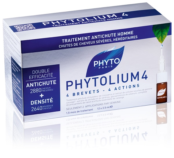 PHYTO PARIS PHYTOLIUM4 TRATTAMENTO ANTICADUTA CAPELLI UOMO 12 FIALE 3,5 ML - Magnumfarma.it