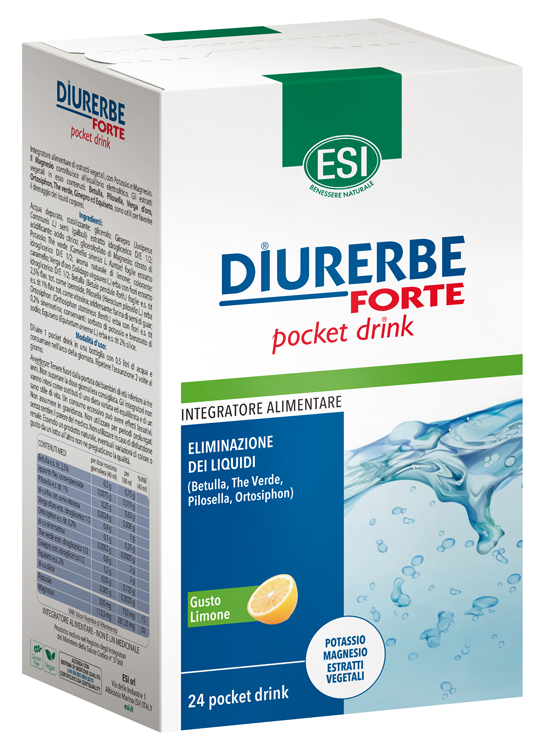 ESI DIURERBE FORTE POCKET DRINK LIMONE 24 X 20 ML - Magnumfarma.it