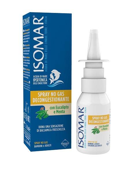 ISOMAR SOLUZIONE ACQUA MARE NASO IPERTONICA NASO SPRAY DECONGESTIONANTE 30 ML - Magnumfarma.it
