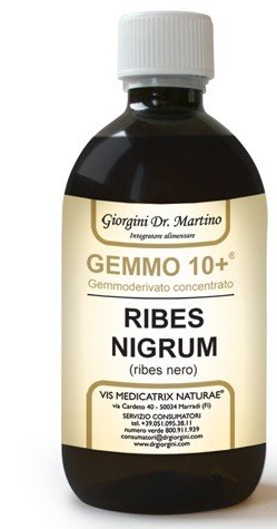 GEMMO 10+ RIBES NERO 500 ML LIQUIDO ANALCOLICO - Magnumfarma.it