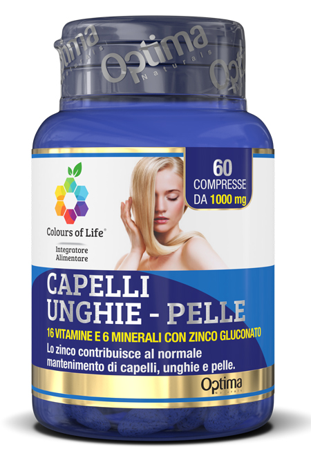 COLOURS OF LIFE CAPELLI UNGHIE PELLE 60 COMPRESSE 1000 MG - Magnumfarma.it