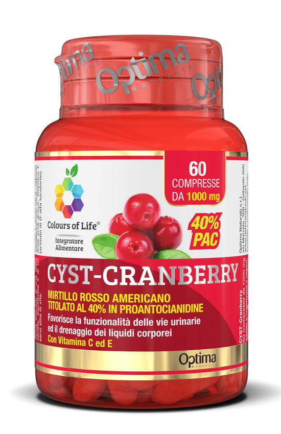 COLOURS OF LIFE CYST-CRANBERRY CON VITAMINA C E 60 COMPRESSE 1000 MG - Magnumfarma.it