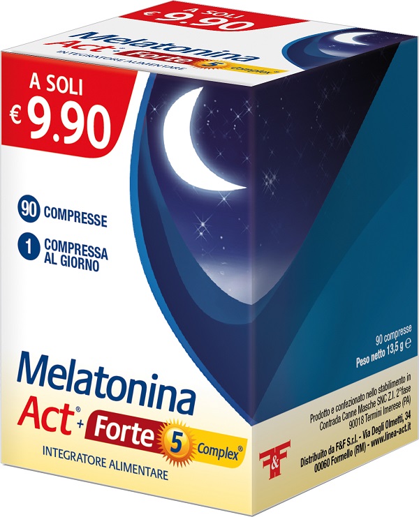MELATONINA ACT+FORTE 5 COMPLEX 90 COMPRESSE - Magnumfarma.it