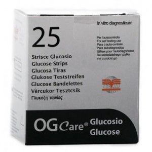 STRISCE MISURAZIONE GLICEMIA OGCARE 25 PEZZI - Magnumfarma.it