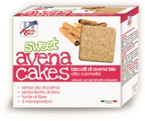 FSC SWEET AVENA CAKES BISCOTTI DI AVENA ALLA CANNELLA BIO SENZA LIEVITO DI BIRRA SENZA LATTE CON OLIO DI GIRASOLE SENZ AOLIO DI PALMA 250 G - Magnumfarma.it