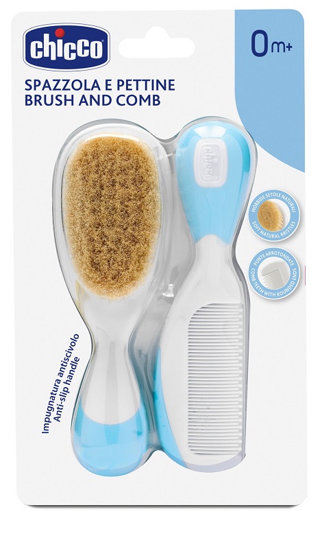 CHICCO SPAZZOLA + PETTINE AZZURRO - Magnumfarma.it