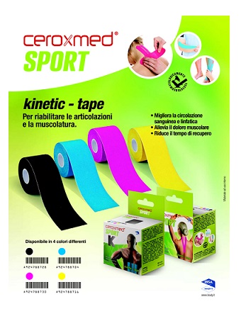 CEROXMED SPORT KINETIC TAPE BLU 1 PEZZO - Magnumfarma.it