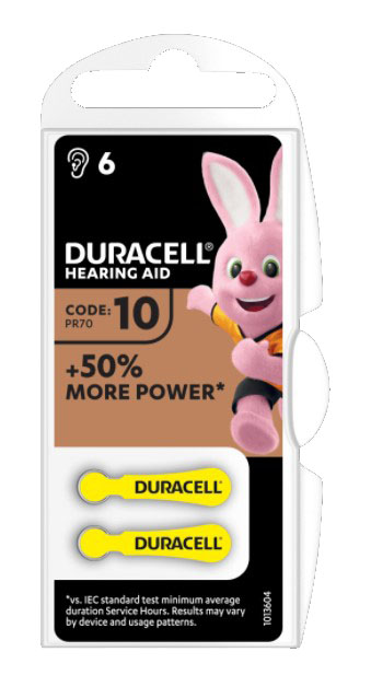 DURACELL ACTIVAIR HEARING AID EASY TAB 10 GIALLO BATTERIA PER APPARECCHIO ACUSTICO 6 PEZZI - Magnumfarma.it