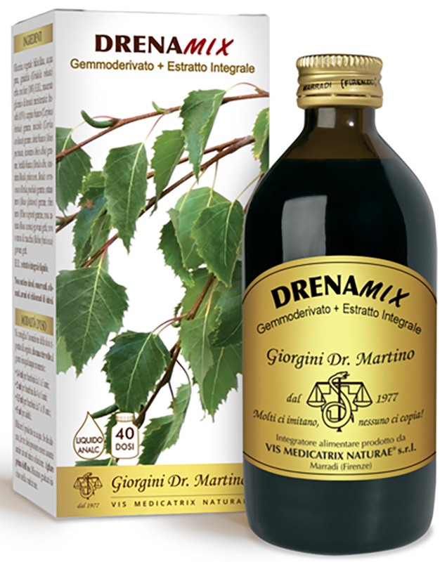 DRENAMIX GEMMODERIVATO + ESTRATTO INTEGRALE SENZA ALCOOL 200 ML 40 DOSI - Magnumfarma.it