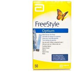 STRISCE MISURAZIONE GLICEMIA FREESTYLE OPTIUM TEST STRIPS 50 PEZZI SENZA CALIBRAZIONE - Magnumfarma.it